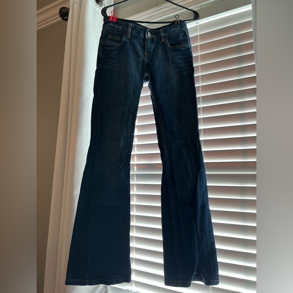 Mudd Women's Deep Blue Flare Jeans